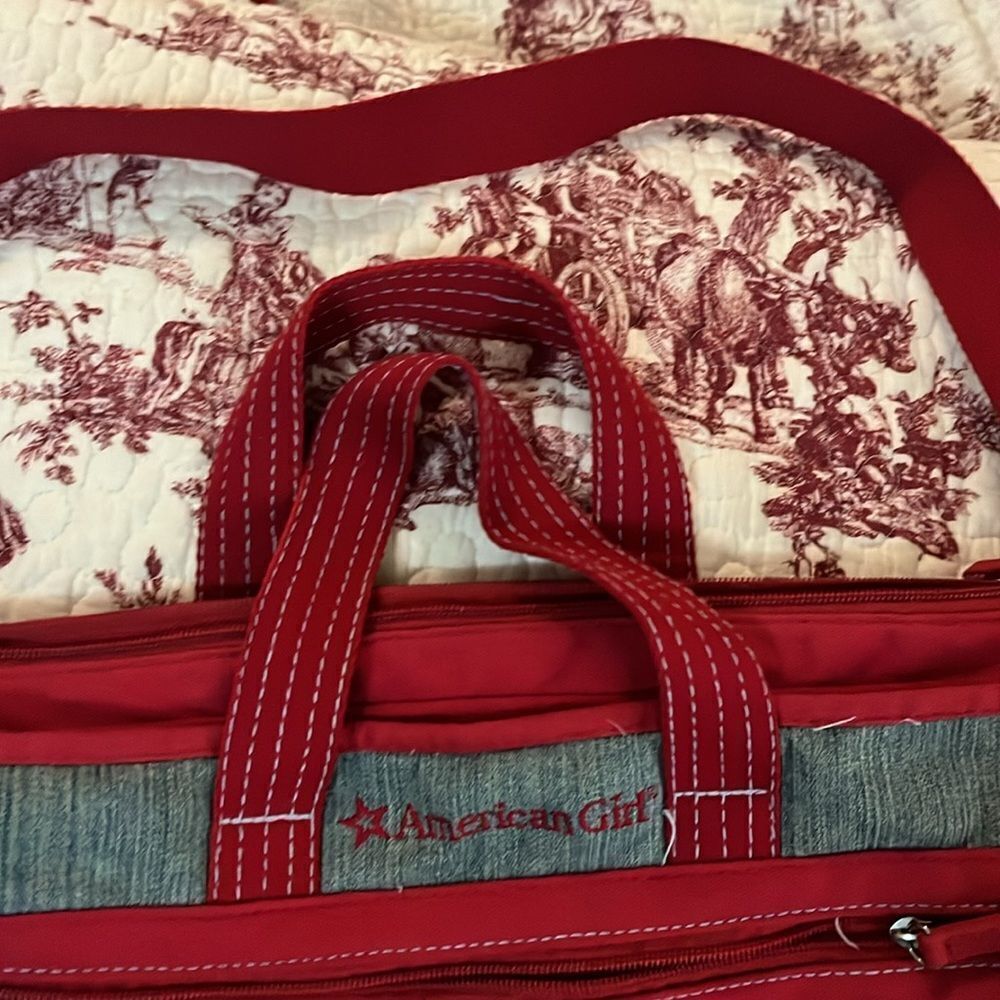 American Girl Red and Jean bag - Picture 2 of 3